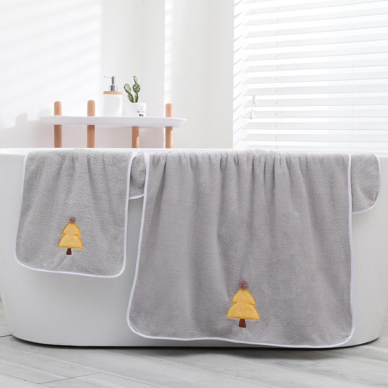 

Набор полотенец из кораллового флиса мягкий впитывающий парное пляжное полотенце банное полотенце towel 35 * 75cm серый