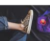 2019 Spring Women's Leopard Print High-Top Canvas Sneakers - Korean Style Harajuku Ulzzang