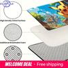 Adventurer Pikachu Scenic Castle Town Print Soft Non-Slip Absorbent Indoor Home Entryway Bathroom Decor Doormat Rug
