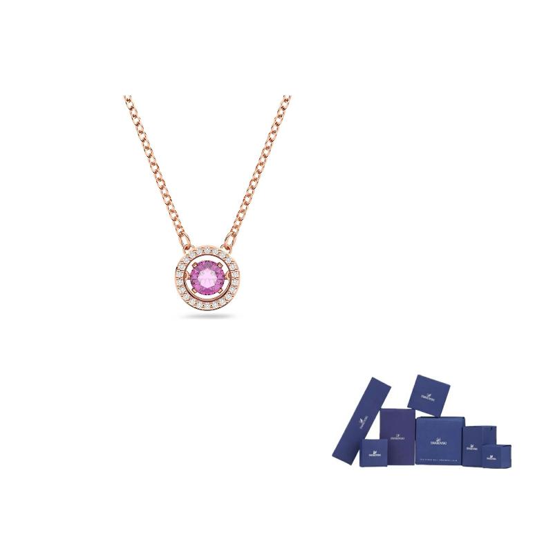 Swarovski Una Necklaces Womens F (One Size Fits All)-Brand Original Box фиолетовый