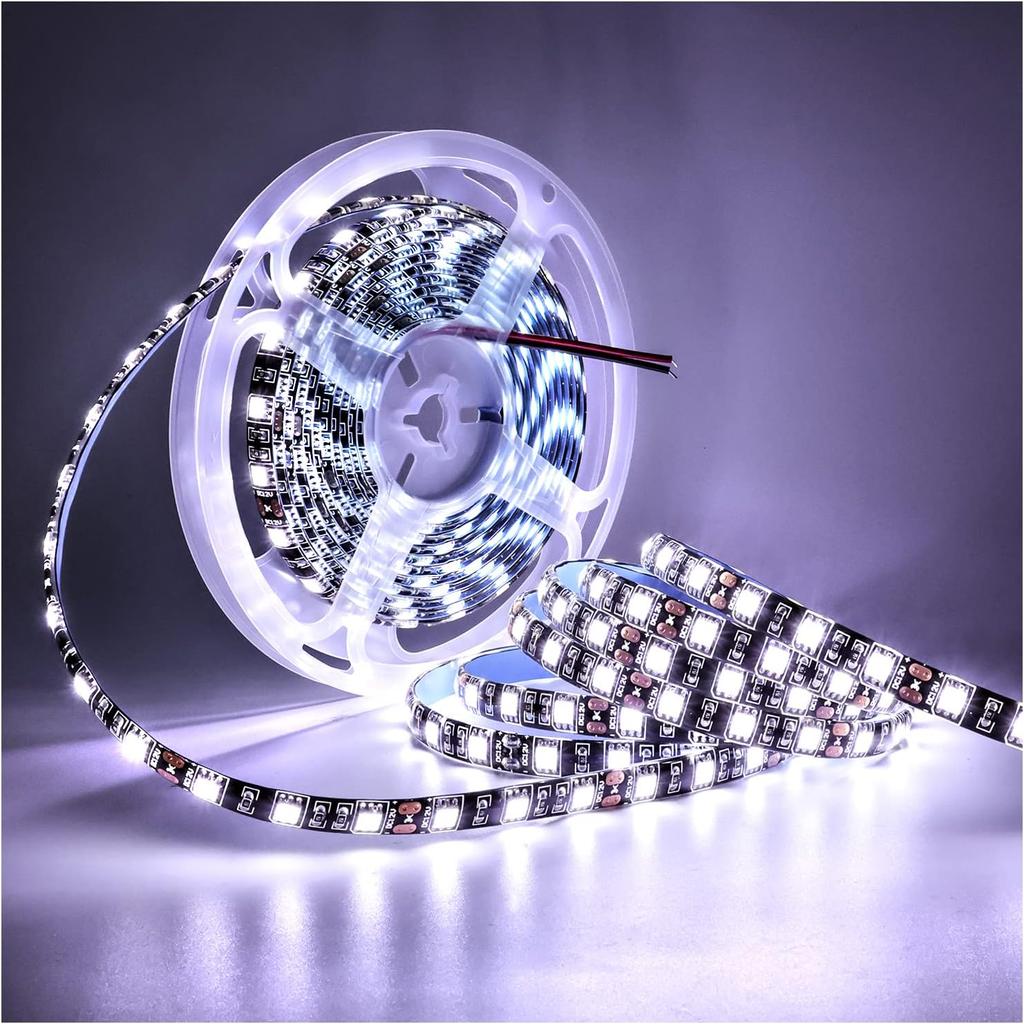 5M Black PCB 5050 RGB LED Strip Waterproof IP65 300 SMD Black PCB Board DC 12V Flexible Light