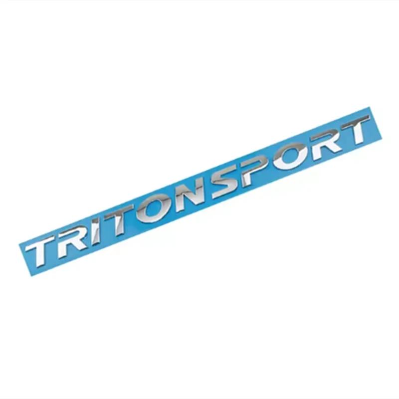

TRITONSPORT Letter Label Mitsubishi Car Stickers ABS Body Tail Modified Accessories Trunk Decal Decoration for Vehicle срібний