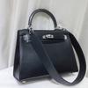 High-end Quality Bag Second-generation Leather Box Cowhide Wide Shoulder Strap Commuter Handbag Single Shoulder Messenger Bag