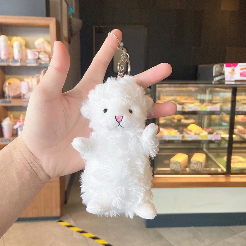 

Плюшевые игрушки, Милые колокольчики, Фигурки маленьких овечек, Брелоки для ключей, Подвески для пар, Подвески для школьного рюкзака, Куклы, Брелоки No bell белый