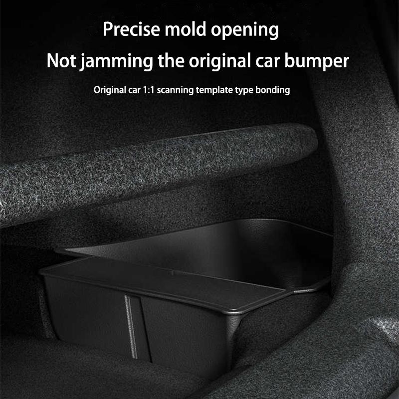 For Tesla Model Y 2025 Juniper TPE Car Trunk Side Storage Box Cover plate organizer