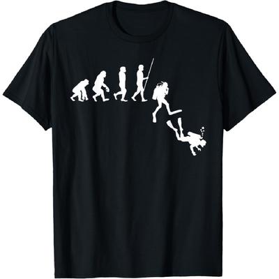 Diving Evolution _ Evolution of Man Funny Scuba Dive Ocean T-Shirt