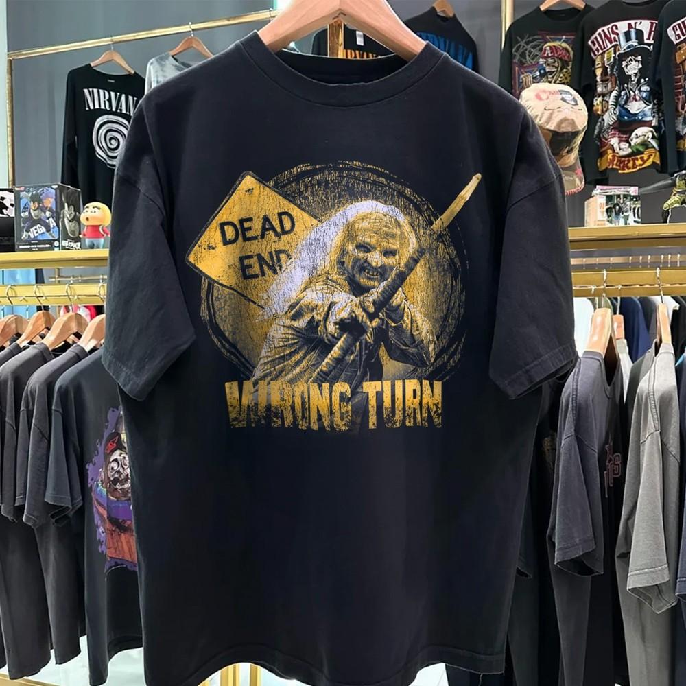 

Футболка с темой «Поворот не туда» - Ужасы Хэллоуин Фанаты Мутант Ретро 80-е 90-е 4XL