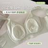Langsha Underwear Women's Breasts Show Small Rabbit Ear Cups, Summer No Steel Ring Bra Gathers Anti-sagging Beautiful Back Bra Women