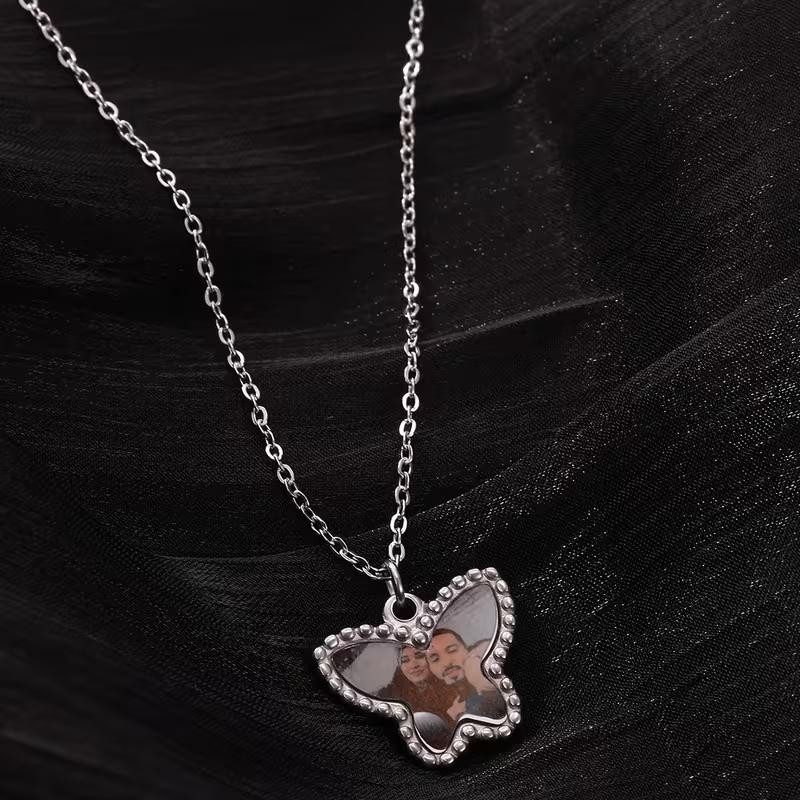 Custom Image Heart Locket Necklace For Women Stainless Steel Personalized Secret Romantic Anniversary Lover Jewelry Mama Gifts