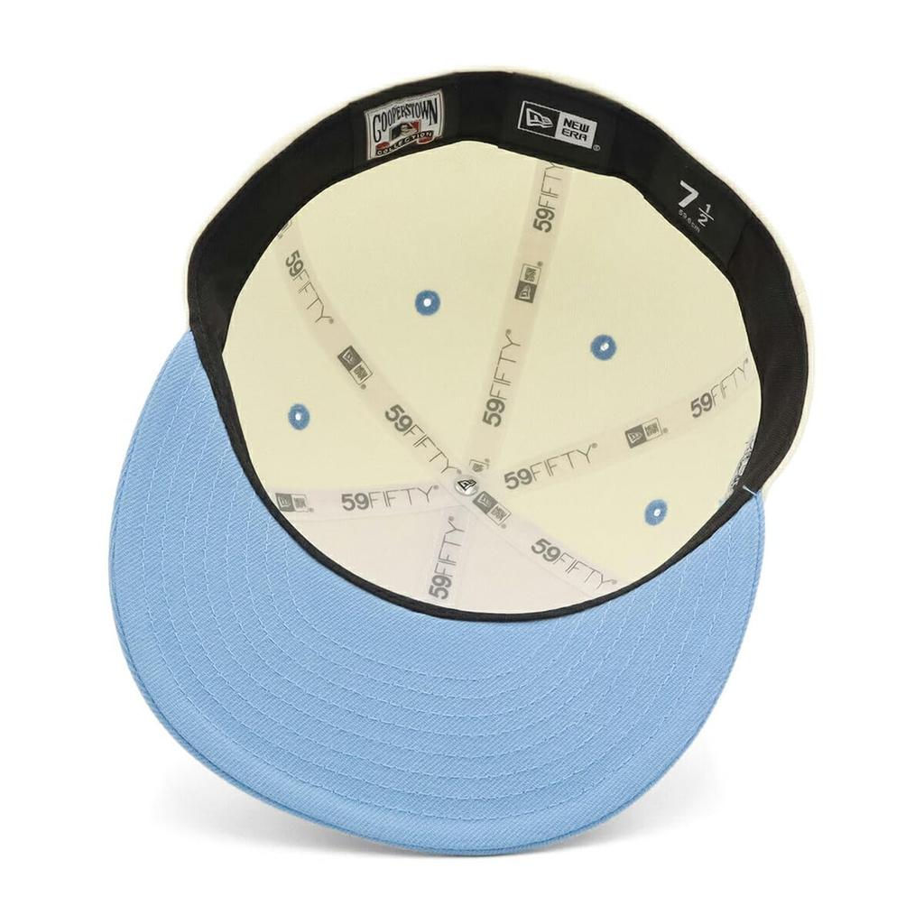 NEW ERA Cap 59FIFTY Oakland Athletics Chrome Sky Blue 8 Side Patch 70908535 NER35C0322 2-Tone
