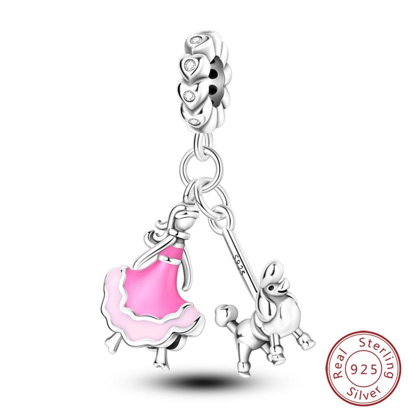 Cute Cat And Dog Series Copper Moon Butterfly Paw Print Charms 3Mm Diy Fine Jewelry Gifts Making