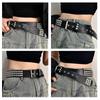 Waist Belt Rock and Roll Buckle for Cowboy Cowgirl Studded Belt, Y2K Belt Gothic Belts Punk Rock with Rivet Belts Women Men