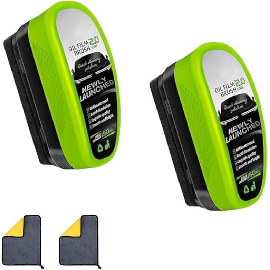 Debeidi Glass Cleaner, Debeidi Oil Film Cleaning Brush, Car Windshield Cleaner, Oil Film Cleaning Brush for Car Windows (1 pcs)