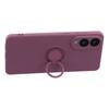 For Samsung Galaxy S25 Edge Silicone Case with Strap Ring Kickstand Phone Cover