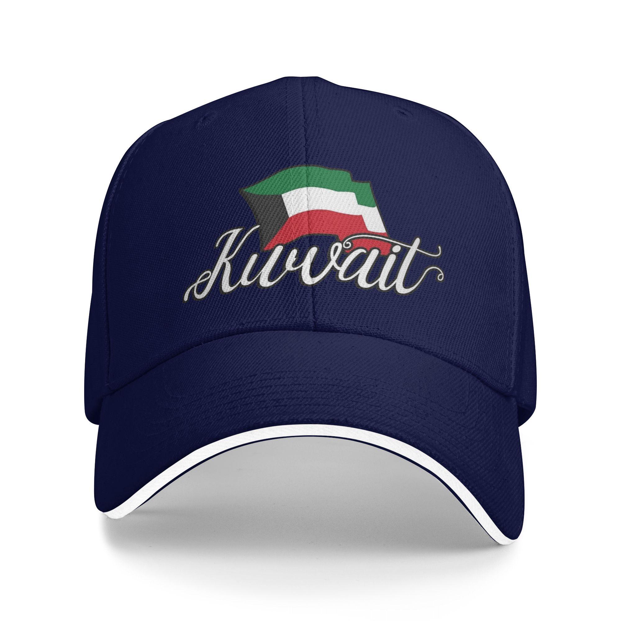

Unisex Kuwait Flag Outdoor Hat Sun Baseball Caps Casual Baseball Cap Golf Hats One Size