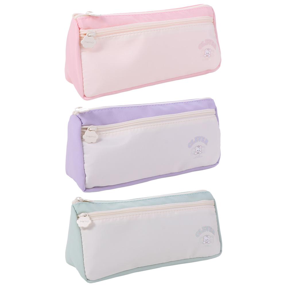 Cartoon Bear Korean Pencil Case Large Capacity Ins Pencil Pouch Cute Y2K Stationery Bag  Office