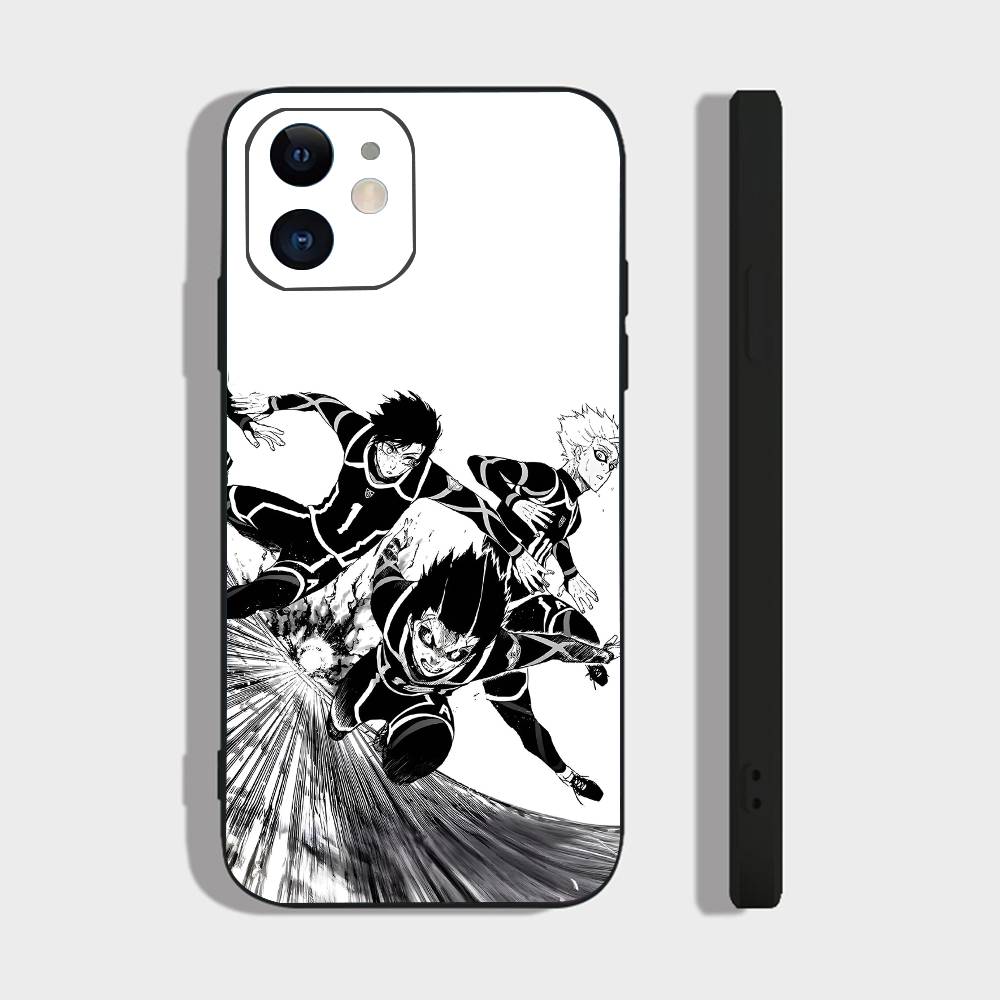 Anime M-Michael Kaiser For IPhone 17 Air 16 15 14 13 12 11 Pro Black Soft Cover Phone Case
