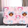 Gabby's Dollhouse Fleece Gabby & Pandy Paws Blanket