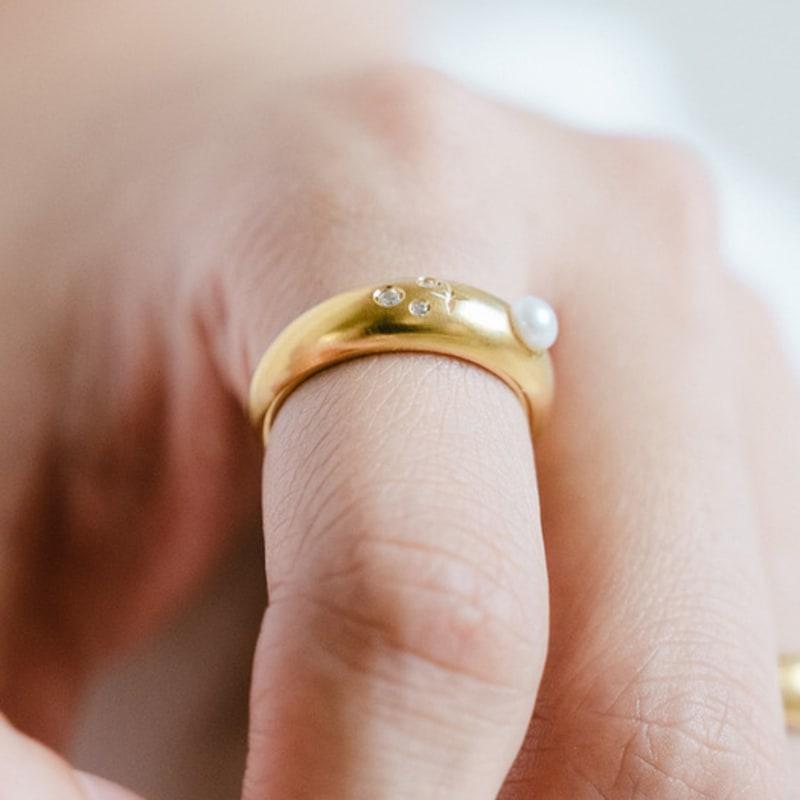 eveningbell [silver925] Sophia ring (gold)