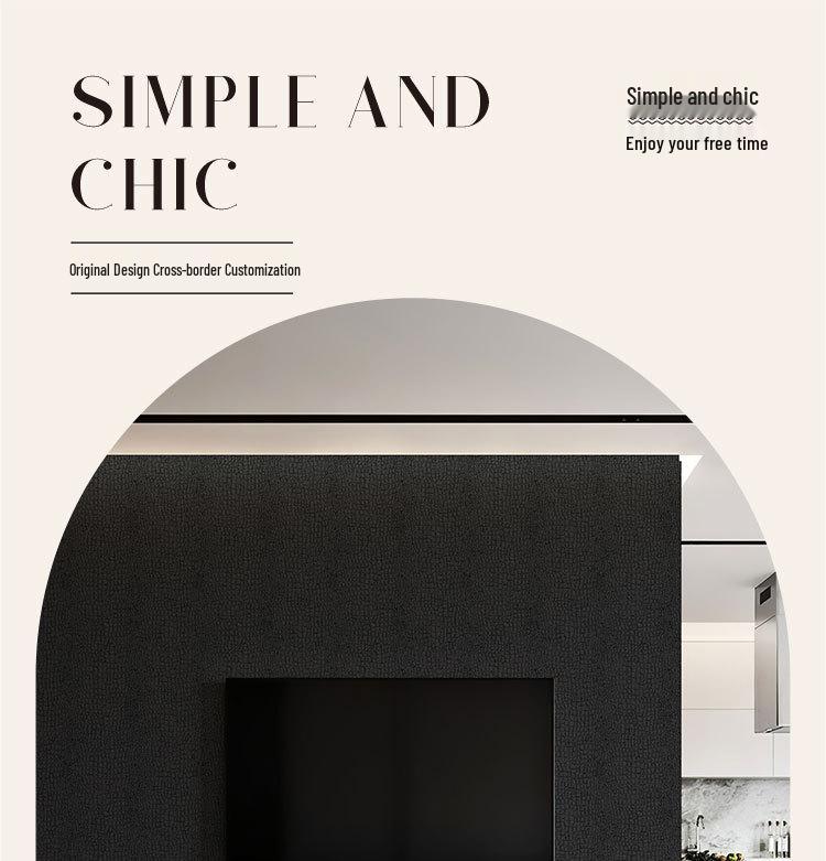 Self-Adhesive Black Crocodile Texture Wallpaper - Waterproof Decorative Wall Sticker