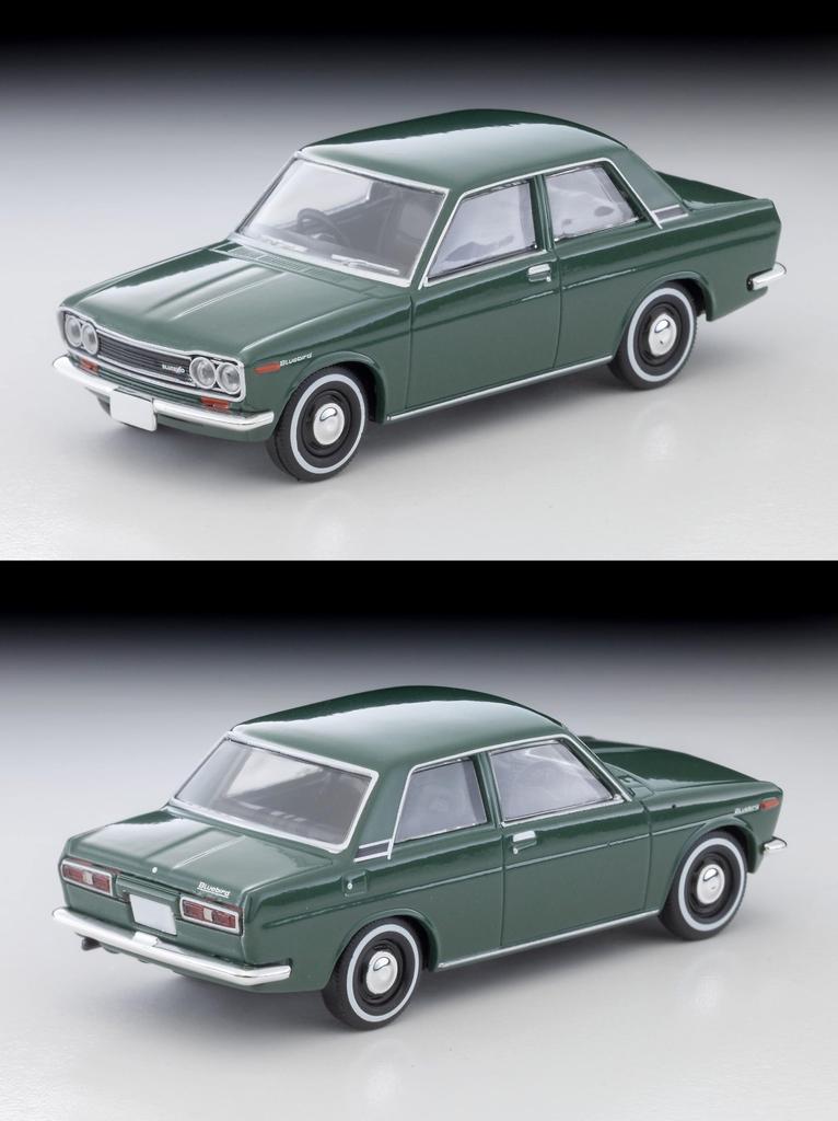 TOMYTEC Tomica Limited Vintage Datsun Bluebird Sedan 1400 Standard Green 1970 Model 339281 1/64 LV-219a 2-Door (Finished Product)