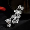 Elegant Lily of the Valley Zirconia Brooch - Versatile High-End Corsage Pin Accessory