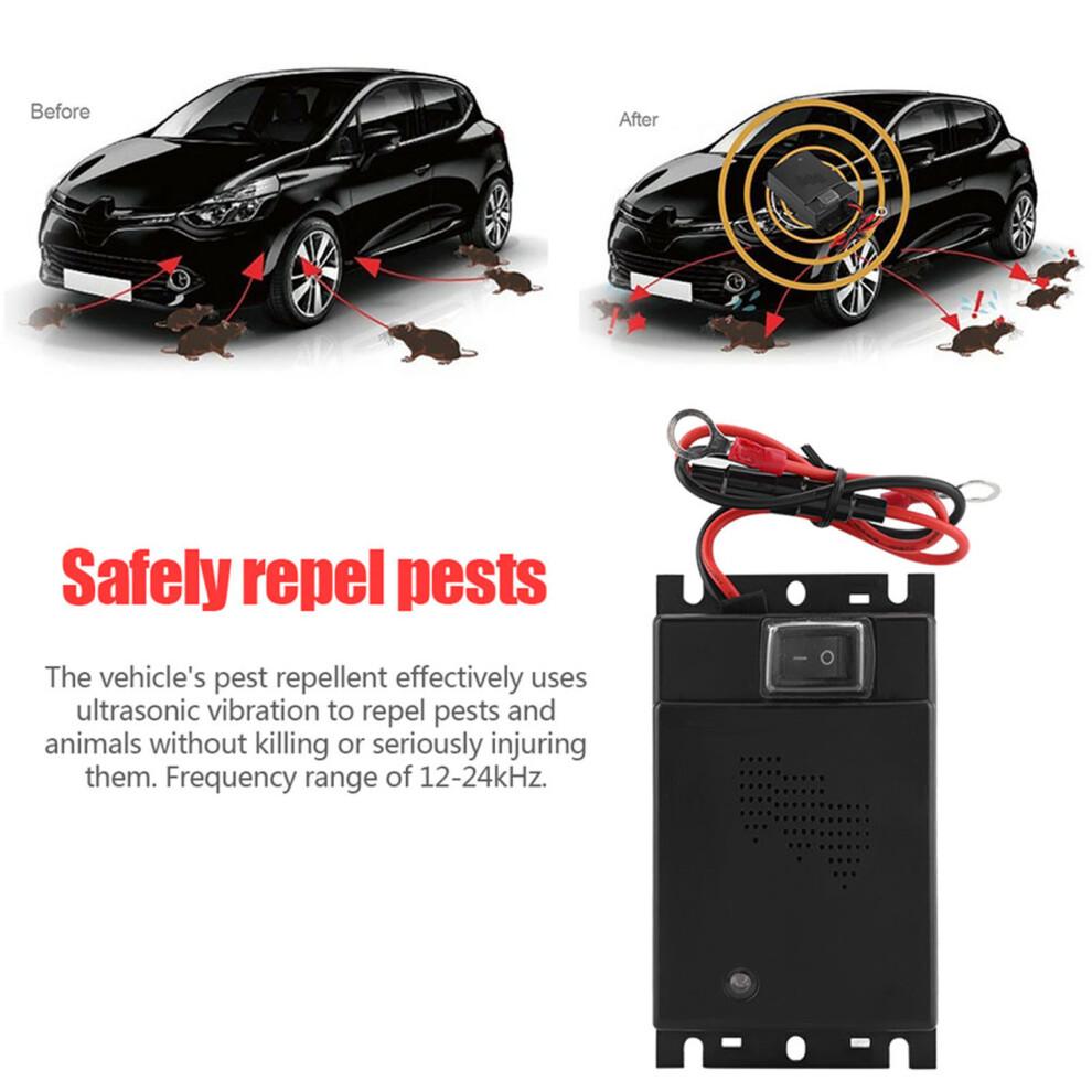 12V Car Rat Rodent Ultrasonic Repellent Vehicle Chases Rat Rodent Mice