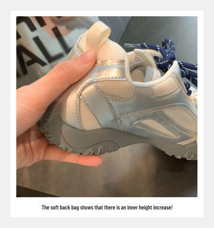 Trauben-Mamas Sommerstil Erhöhte Weichboden-Mesh-Sneaker