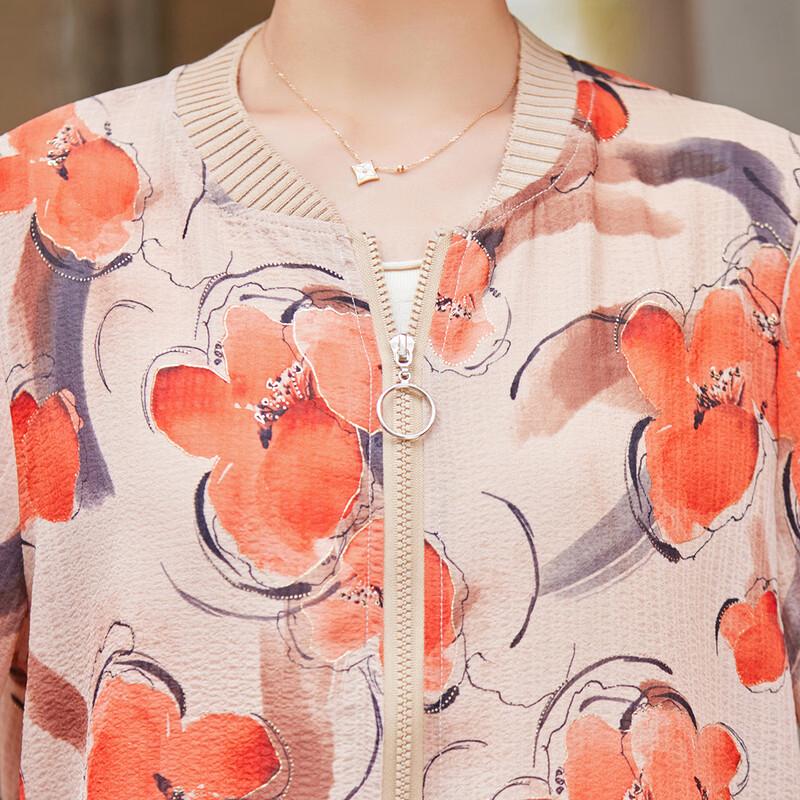 Pasiter Women's Floral Print Lightweight Sun Jacket