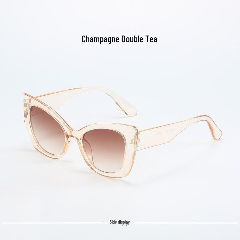 2023 Trendy European & American Women's Large Frame Street Style Sunglasses - Sun Protection & Bare Face Design