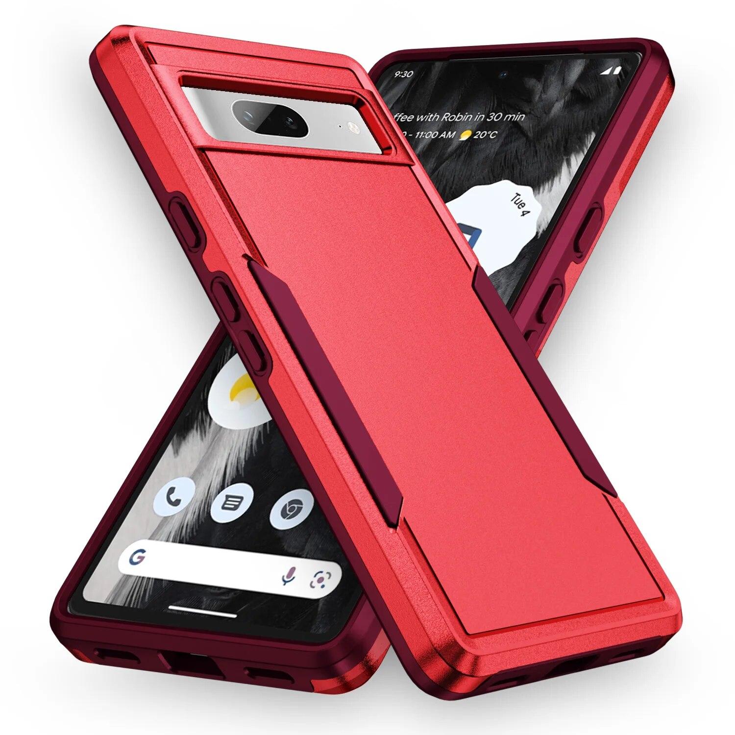 

Захисний броньований чохол військового рівня для Google Pixel 8 Pro 7A 6A Pixel8 Pixel7A Pixel6a Pixel 6 7 Pro Pixel6 Pixel7 Задня кришка for Pixel 6A червоний