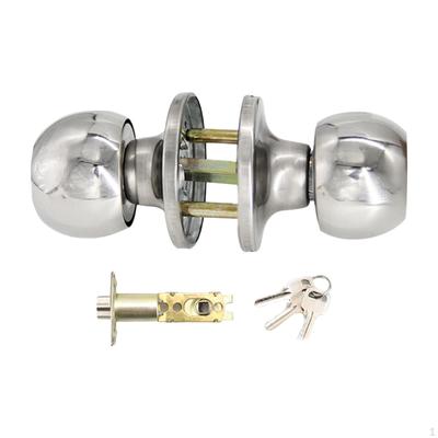 Кульковий замок дверної ручки Ванна кімната Інтер’єр та екстер’єр Простий ключ Дверна ручка для