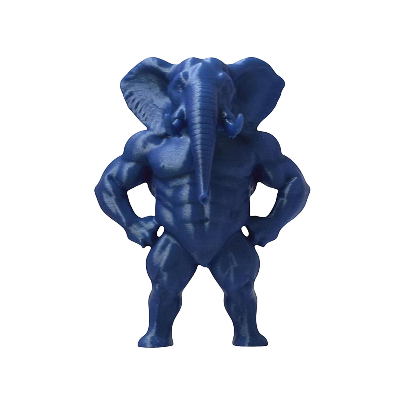 Flexing Muscle Figurine,Muscular Rubber Animal, 3D Printed, Humorous Desktop Decor