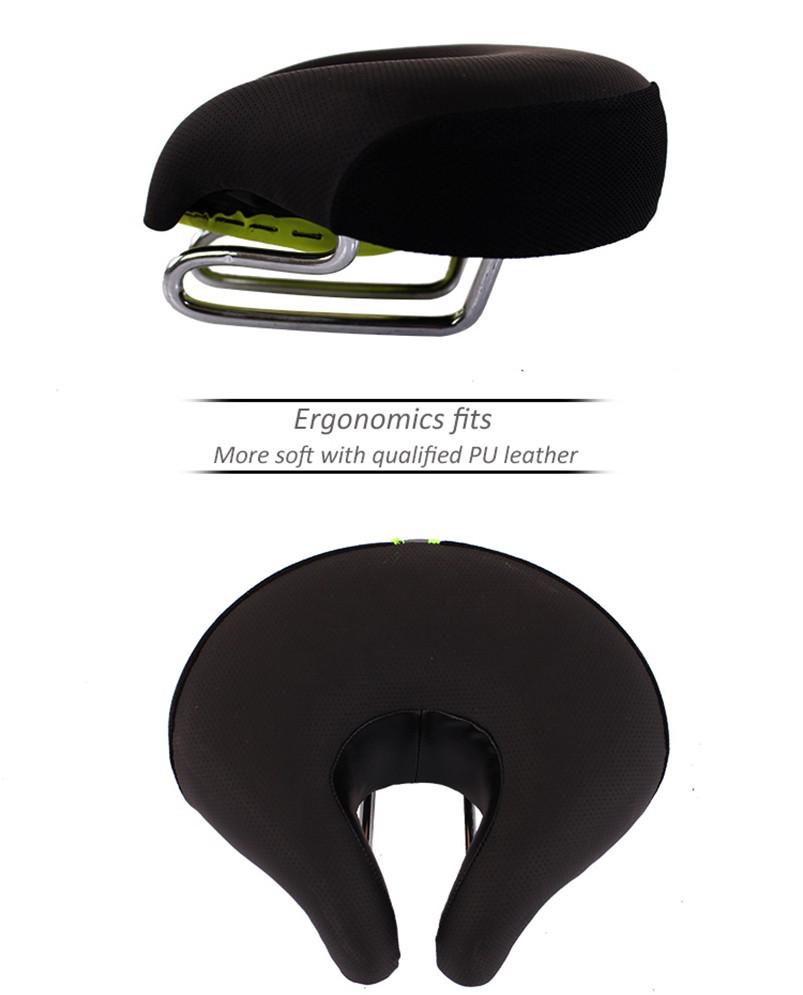 Nuova Sella da Bici Super Morbida Senza Schienale per Mountain Bike - Ispessita, Design Senza Punta, Cuscino Magico Comfort