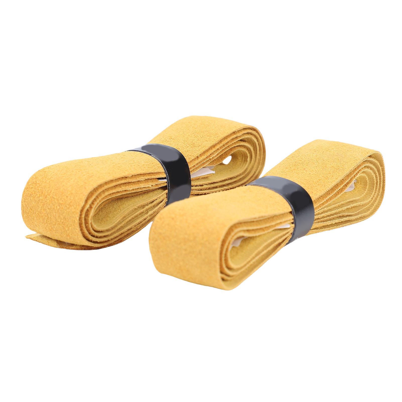 

2 шт. Кожаная лента для обмотки ручки теннисной ракетки, противоскользящая, для рукоятки удочки, повязка на голову от пота, эргономичная накладка на ручку ракетки