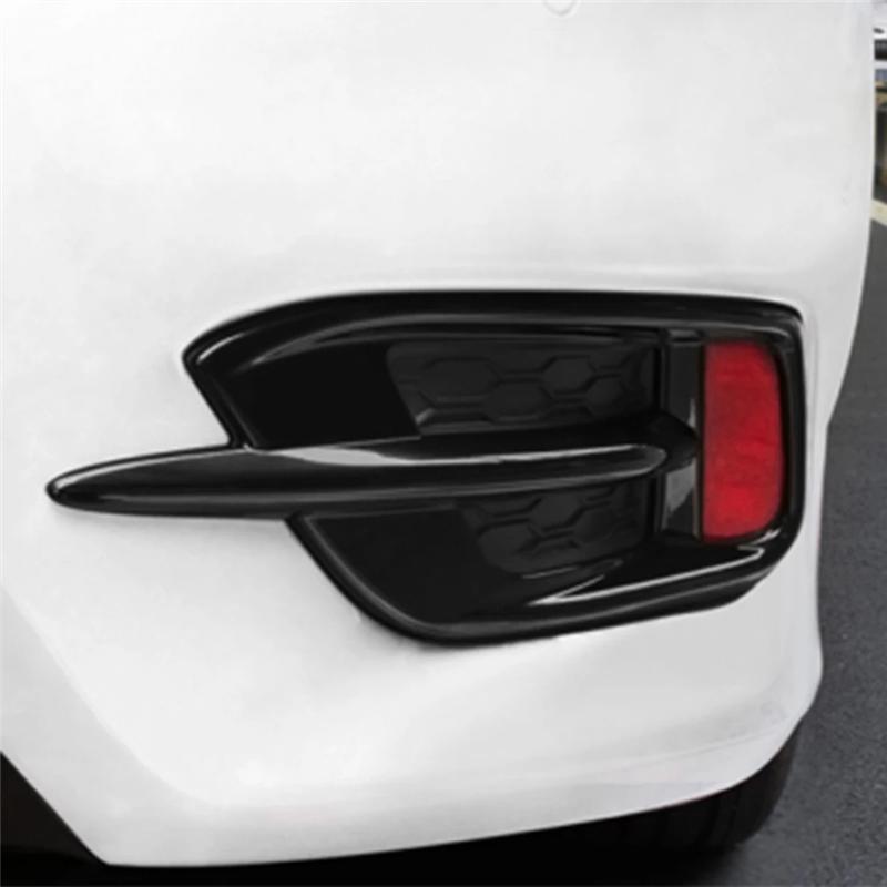 Black Car Rear Fog Light Grill Cover Trim For Honda Civic 10Th 2016 2017 2018  Accessories Rear Fog Lamp Grille