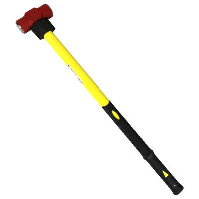SK11 Fiberglass Handle Double-Headed Hammer with Protective Rubber, 2.7kg
