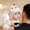 Fleece Lined Penguin Baby Hat Soft Knitted Baby Winter Cap Cartoon Kids Hat  Boy Girl Unisex