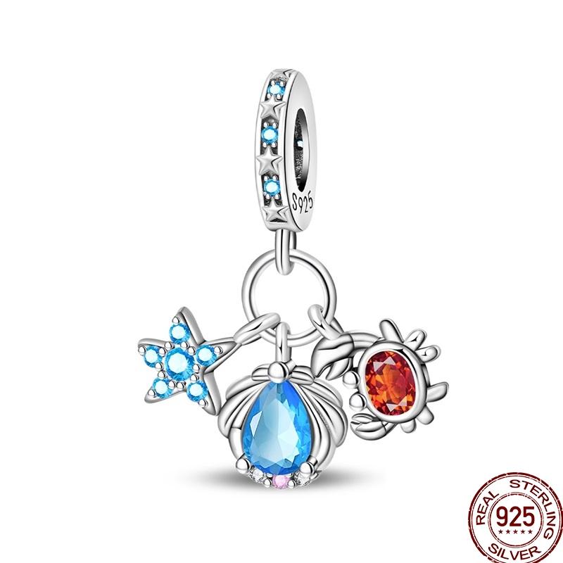 Original Copper Charm Beads Luminous Firefly Tarot Card Perfume Butterfly Bead For Women Diy Bracelet Charm Jewelry