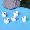 50 Stück Bunte Mini-Harz-Enten Mini-Figuren für Landschaft Mini-Enten Mikro-Feen Gartenlandschaft Puppenhaus Dekorationen