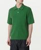 Cable Knitted Polo Shirt [Irish Green]