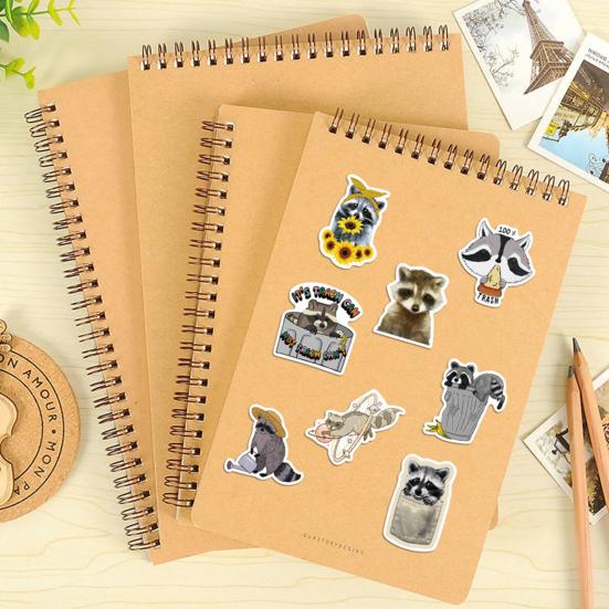 50Pcs Graffiti Stickers Self-adhesive Waterproof Strong Stickiness Exquisite Pattern Wide Application Decorative PVC Lovely Cartoon Animal    Supplies