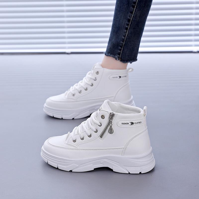 Women's High-Top Spring Sneakers, Versatile Dad Shoes, Perfect with Skirts, Model Z003 (2025)