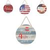 Unique Independence Day Wooden Signage For Festive Home Decor With American Flag Motif