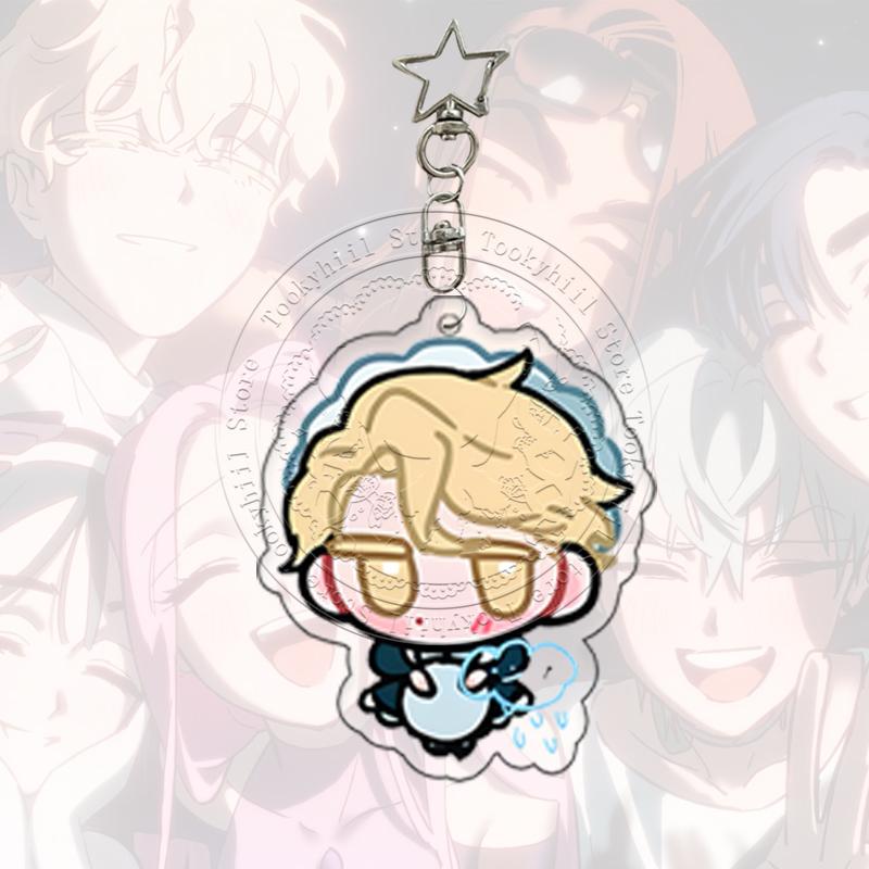 Buitenaards Podium Acryl Sleutelhanger Creatieve Decoratie Cartoon Ivan Till Mizi Sua Sleutelhanger Tas Hanger Luka Hyuna Cartoon Verjaardagscadeau beige