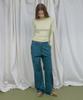 Lonkeu Color Cotton Wide Pants (Green)