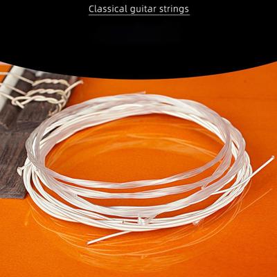 1 Satz Gitarrensaiten Klassische Gitarrensaiten 6 Stück/Satz Klare Nylonsaiten Versilberte Musikinstrumentenzubehör