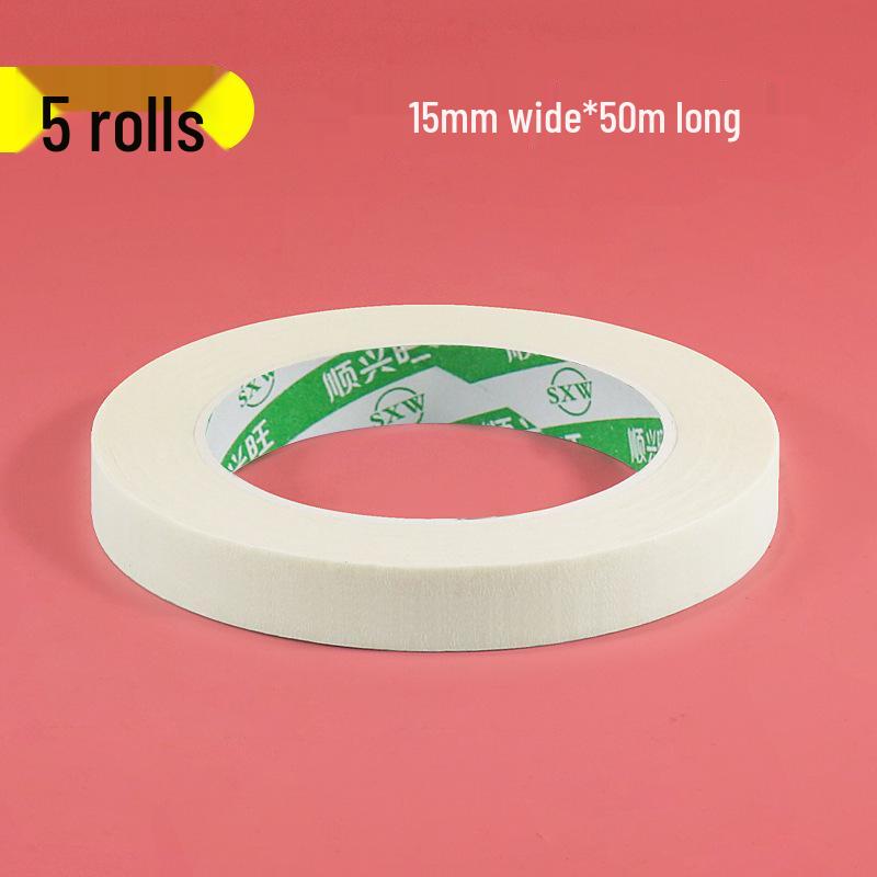 Writable Crepe Paper Tape: No-residue, Hand-tearable, Traceless Adhesive Ideal for Art Students, Spray Painting, Color Separation, and Decoration.