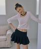 Jun Jun Space Mini Flare Skirt_Navy