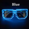 New Plastic Mosaic Luminous Glasses Wireless Party Supplies Led Fluorescent Sunglasses Fun Neon Glasses